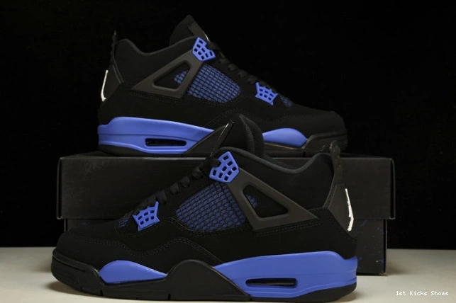 1st Kicks Shoes 4 Game Retro Royal Black Jordan CT8527-018 0717